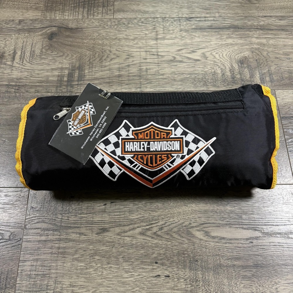 Harley-Davidson Black Trap Fleece Lined Water Resistant Roll Up